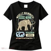 Dinosaur Facts Woolly Mammoth Science & Anatomy Gift Women's T-Shirt thumb 0