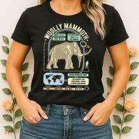 Dinosaur Facts Woolly Mammoth Science & Anatomy Gift Women's T-Shirt thumb 2