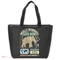 Dinosaur Facts Woolly Mammoth Science & Anatomy Gift Tote Bag thumb 0