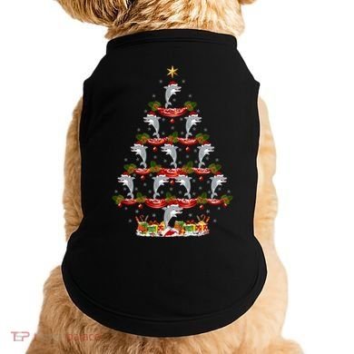 Dolphin Fish Xmas Tree Lighting Dolphin Christmas Tree Gift Doggie Tank