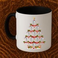 Dolphin Fish Xmas Tree Lighting Dolphin Christmas Tree Gift Coffee Mug thumb 2