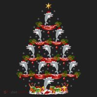 Dolphin Fish Xmas Tree Lighting Dolphin Christmas Tree Gift Beanie thumb 2