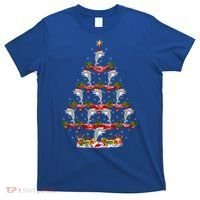 Dolphin Fish Xmas Tree Lighting Dolphin Christmas Tree Gift T-Shirt thumb 0