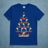 Dolphin Fish Xmas Tree Lighting Dolphin Christmas Tree Gift T-Shirt thumb 5