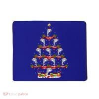 Dolphin Fish Xmas Tree Lighting Dolphin Christmas Tree Gift Mousepad thumb 0