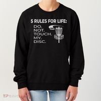 Disc Golf 5 Rules For Life I Funny Saying Women's Sweatshirt thumb 0