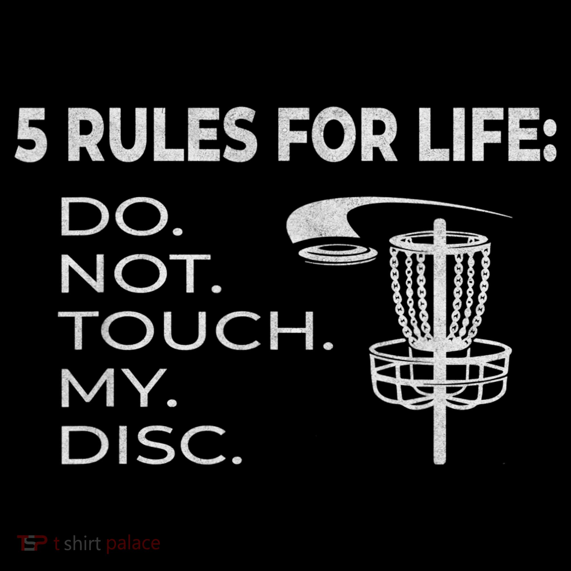 Disc Golf 5 Rules For Life I Funny Saying Sweatshirt