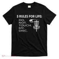 Disc Golf 5 Rules For Life I Funny Saying T-Shirt thumb 0