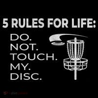 Disc Golf 5 Rules For Life I Funny Saying Visor thumb 3