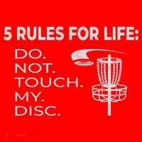 Disc Golf 5 Rules For Life I Funny Saying Santa Hat thumb 1