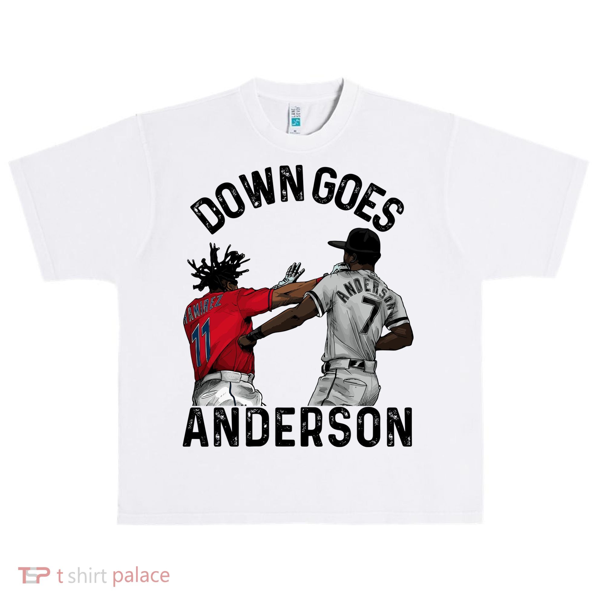 Down Goes Anderson Urban Oversized Heavyweight T-Shirt