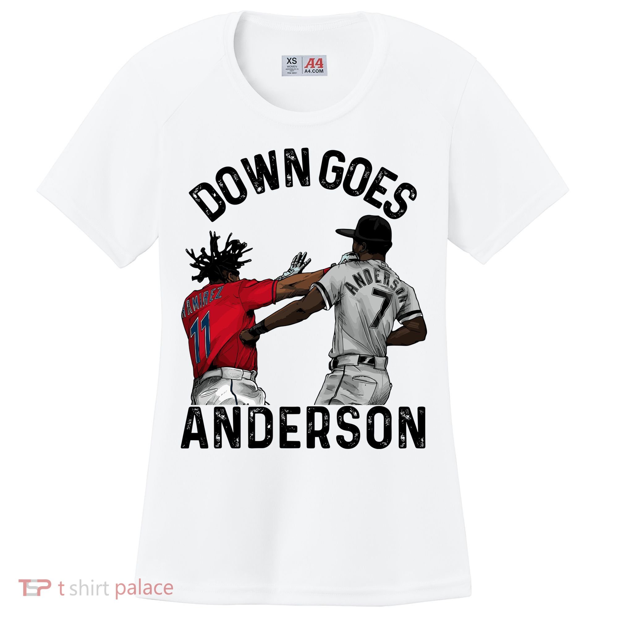 Down Goes Anderson Women's Cooling Performance Crew T-Shirt