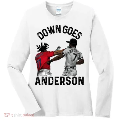 Down Goes Anderson Women's Long Sleeve Shirt