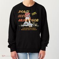 Down Goes Anderson Funny Baseball Meme Women's Sweatshirt thumb 0