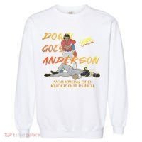 Down Goes Anderson Funny Baseball Meme Garment-Dyed Sweatshirt thumb 0