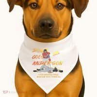 Down Goes Anderson Funny Baseball Meme USA-Made Doggie Bandana thumb 1
