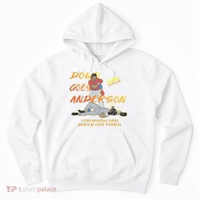 Down Goes Anderson Funny Baseball Meme Hoodie