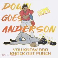 Down Goes Anderson Funny Baseball Meme Sweatshirt thumb 3