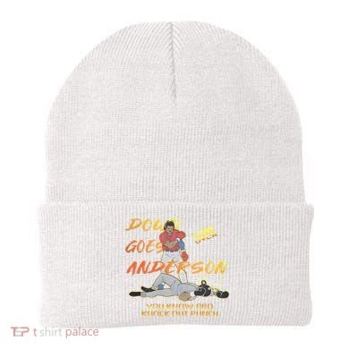 Down Goes Anderson Funny Baseball Meme Beanie
