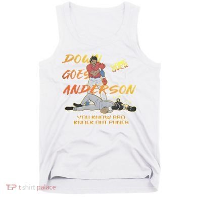 Down Goes Anderson Funny Baseball Meme Tank Top