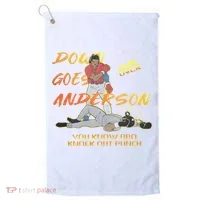 Down Goes Anderson Funny Baseball Meme Golf Towel thumb 0