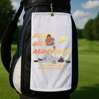 Down Goes Anderson Funny Baseball Meme Golf Towel thumb 2