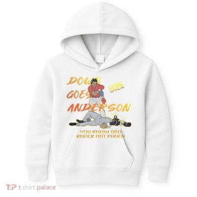 Down Goes Anderson Funny Baseball Meme Kids Hoodie