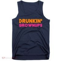 Drunkin' Grownups Adult Party Sarcastic Funny Humor Tank Top thumb 0
