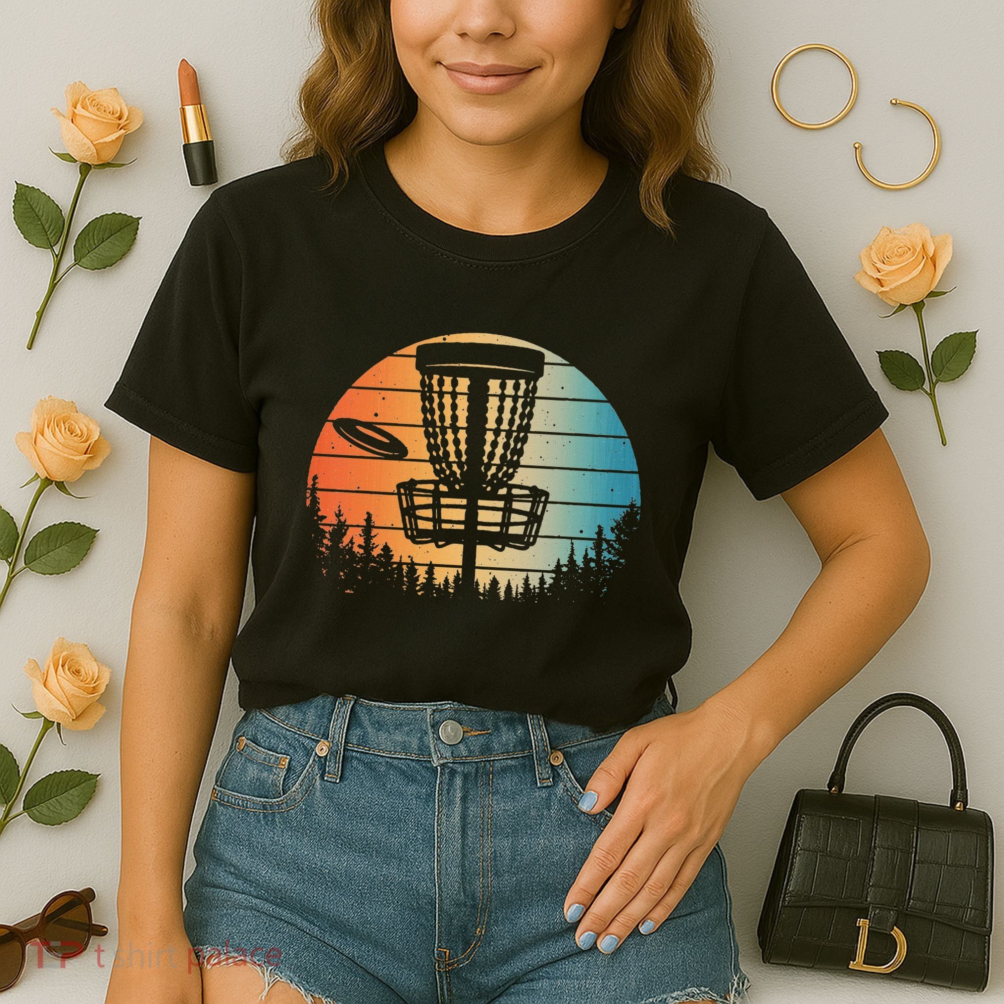 Disc Golf Art Disc Golfer Disc Golf Comfort Colors Boxy T-Shirt