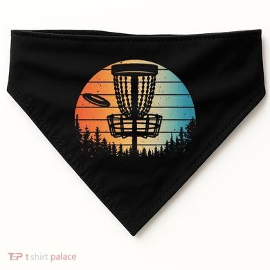 Disc Golf Art Disc Golfer Disc Golf USA-Made Doggie Bandana