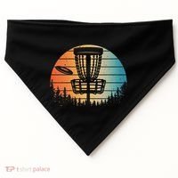 Disc Golf Art Disc Golfer Disc Golf USA-Made Doggie Bandana thumb 0