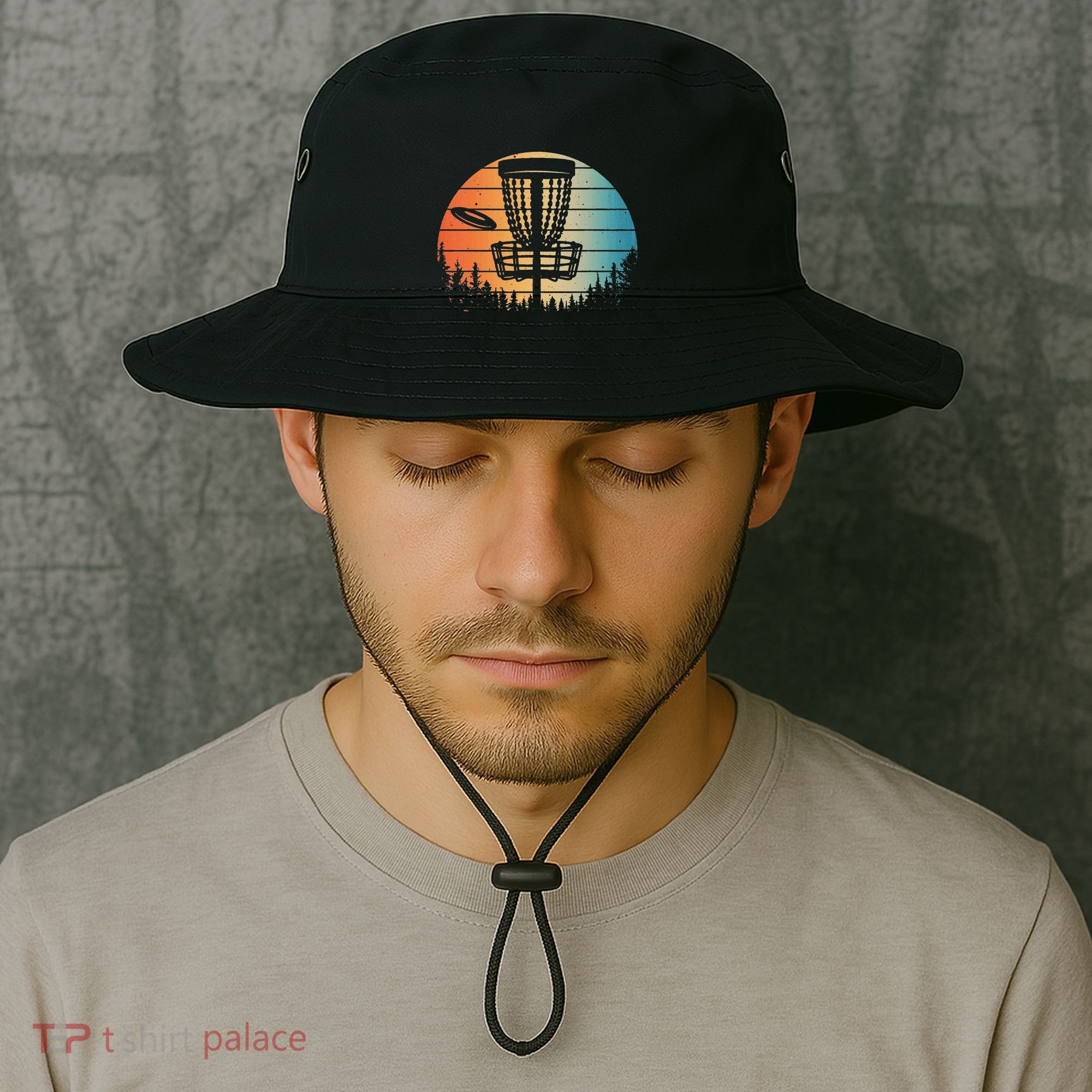 Disc Golf Art Disc Golfer Disc Golf Bucket Hat