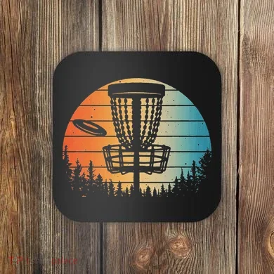 Disc Golf Art Disc Golfer Disc Golf Coaster