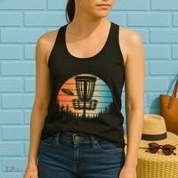 Disc Golf Art Disc Golfer Disc Golf Women's Tank Top thumb 2