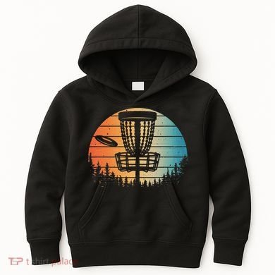 Disc Golf Art Disc Golfer Disc Golf Kids Hoodie
