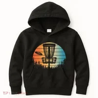 Disc Golf Art Disc Golfer Disc Golf Kids Hoodie thumb 0