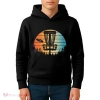 Disc Golf Art Disc Golfer Disc Golf Kids Hoodie thumb 4