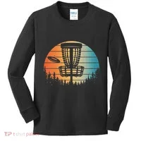 Disc Golf Art Disc Golfer Disc Golf Kids Long Sleeve Shirt thumb 0