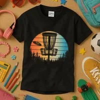 Disc Golf Art Disc Golfer Disc Golf Kids T-Shirt thumb 3