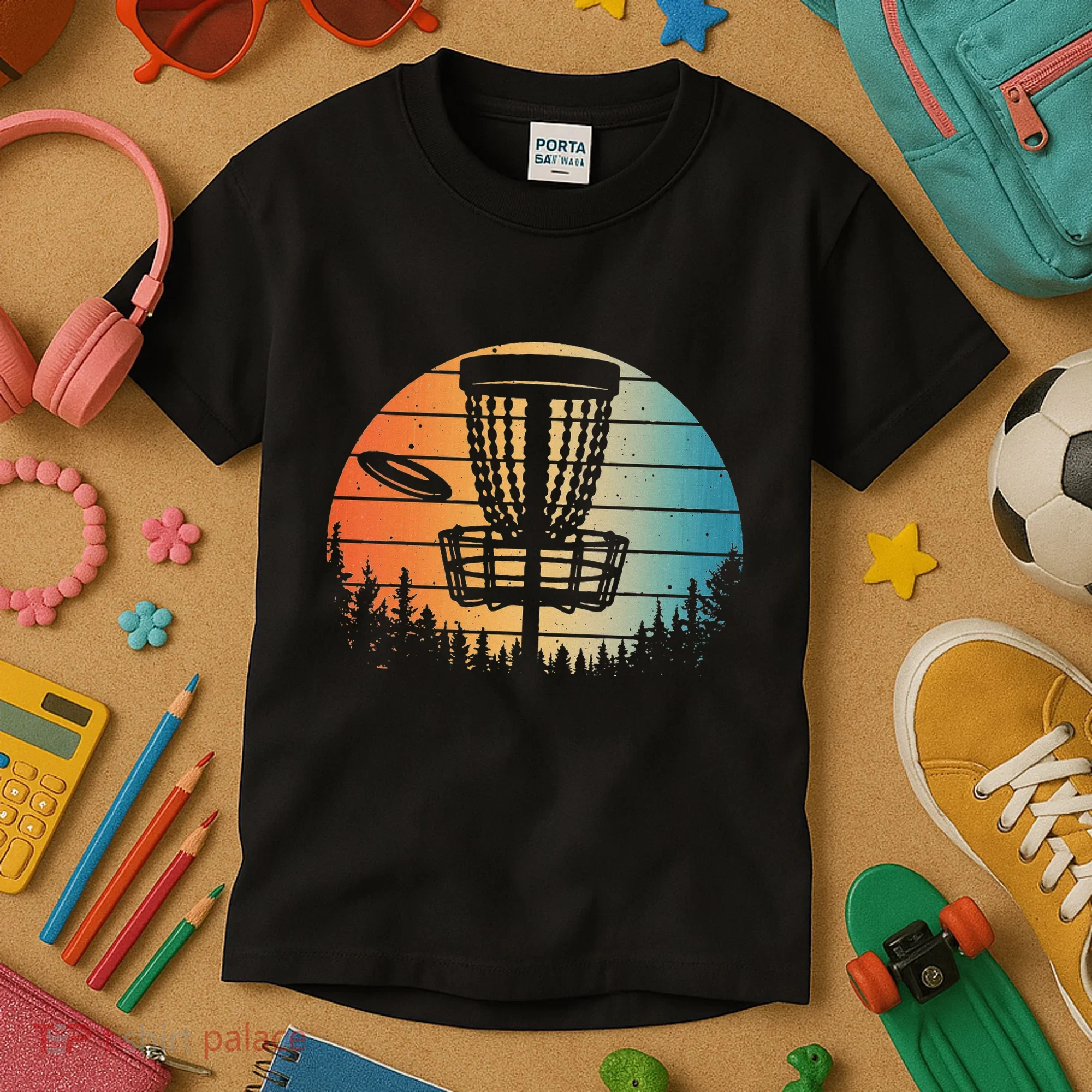 Disc Golf Art Disc Golfer Disc Golf Kids T-Shirt