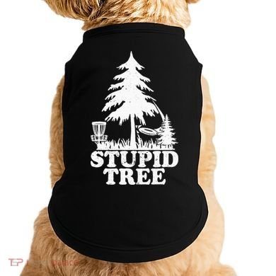 Disc Golf Art For  Stupid Tree Fun Disc Golf Player Doggie Tank