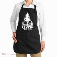 Disc Golf Art For  Stupid Tree Fun Disc Golf Player Apron thumb 2