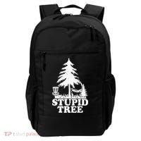 Disc Golf Art For  Stupid Tree Fun Disc Golf Player Backpack thumb 0