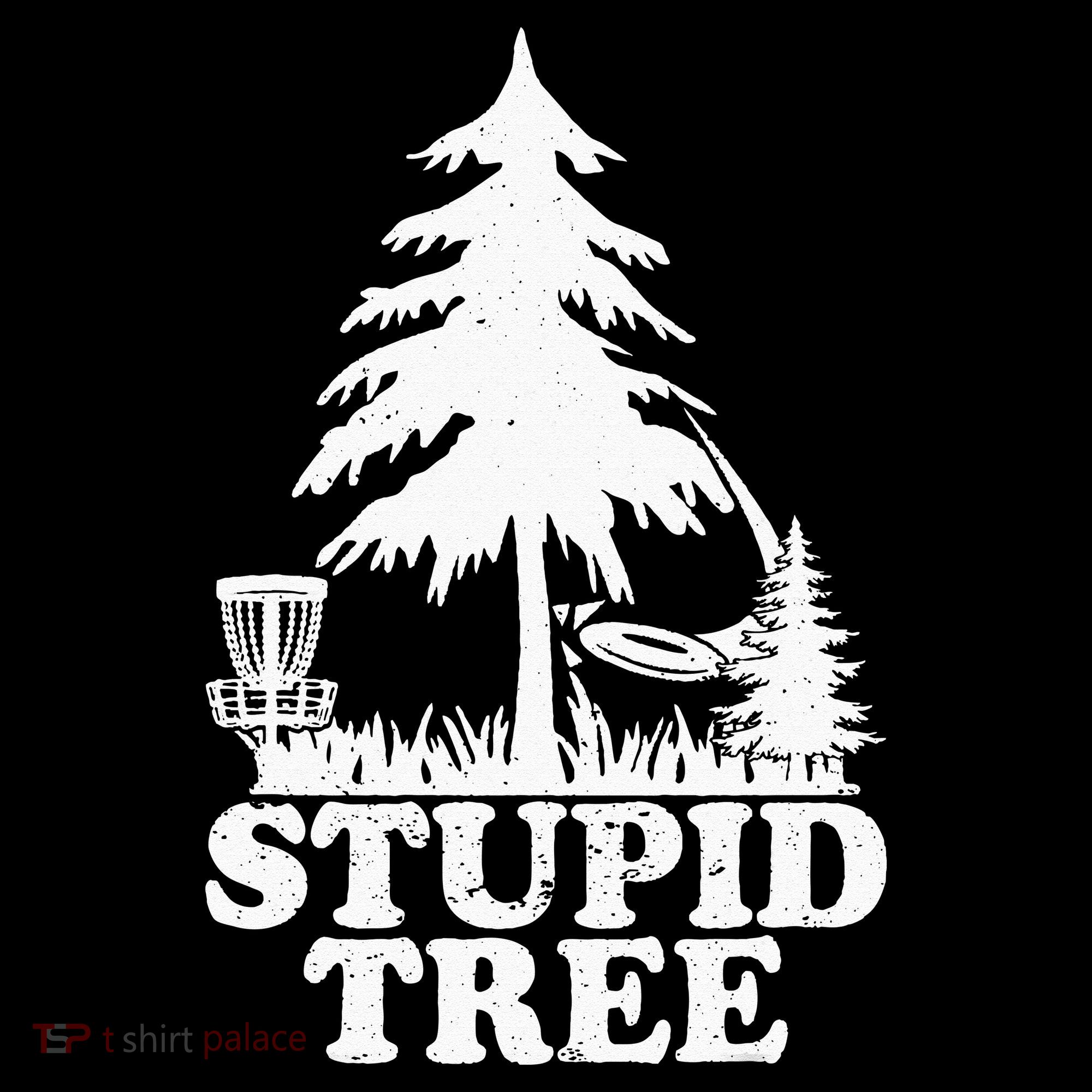 Disc Golf Art For  Stupid Tree Fun Disc Golf Player Button