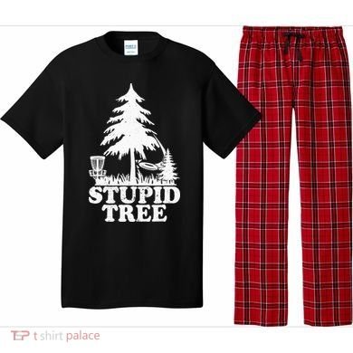 Disc Golf Art For  Stupid Tree Fun Disc Golf Player Pajama Set
