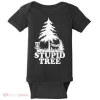 Disc Golf Art For  Stupid Tree Fun Disc Golf Player Baby Bodysuit thumb 0