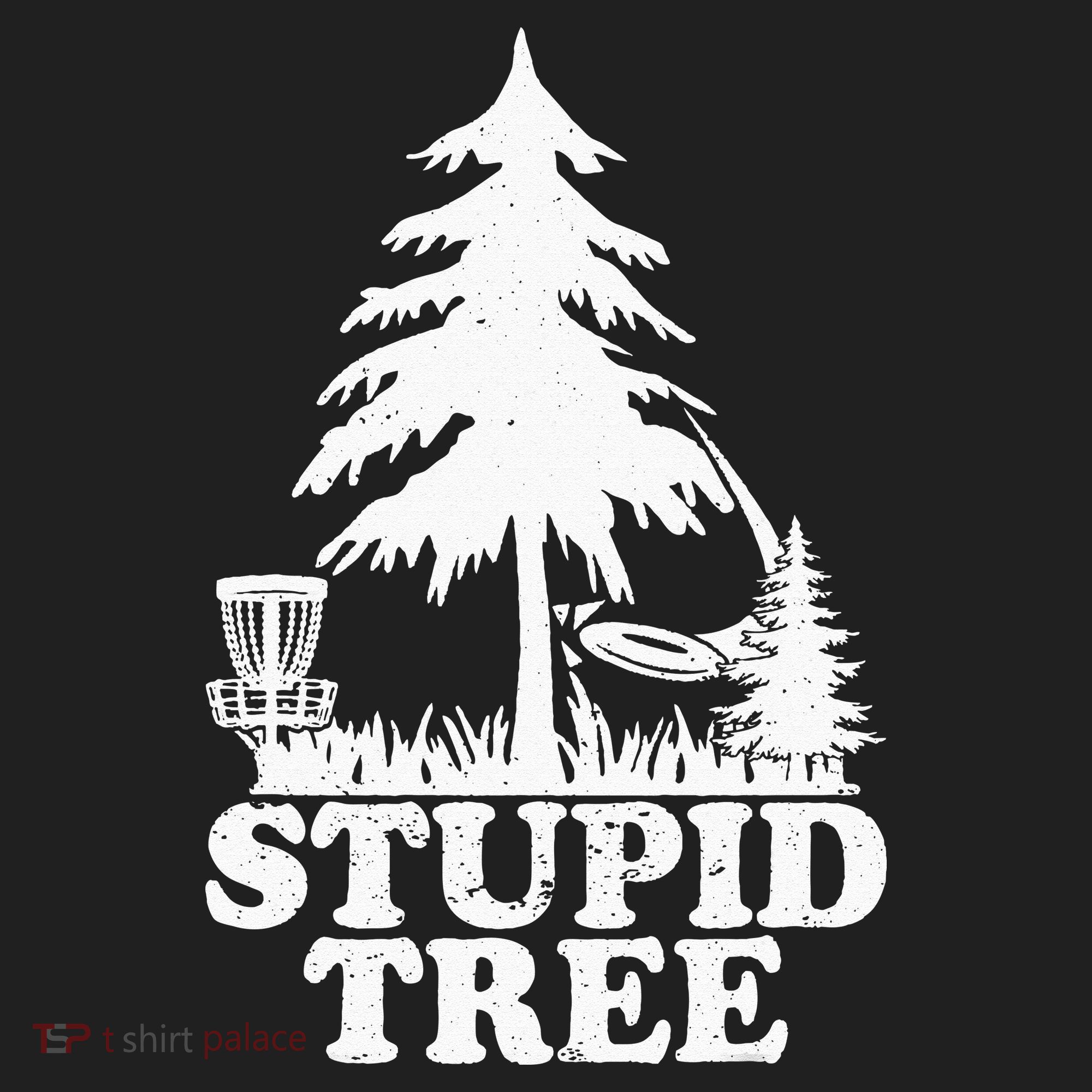 Disc Golf Art For  Stupid Tree Fun Disc Golf Player Hat