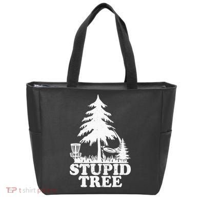 Disc Golf Art For  Stupid Tree Fun Disc Golf Player Tote Bag
