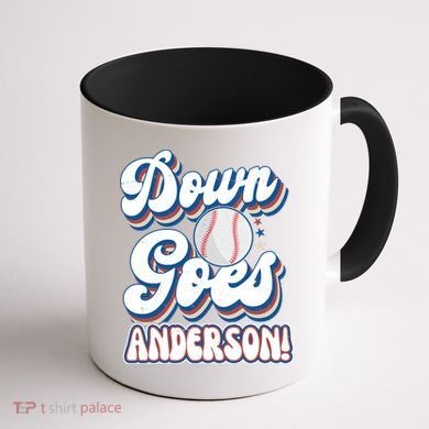 Down Goes Anderson Coffee Mug back
