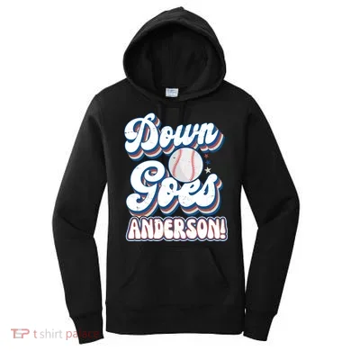 Down Goes Anderson Women's Hoodie